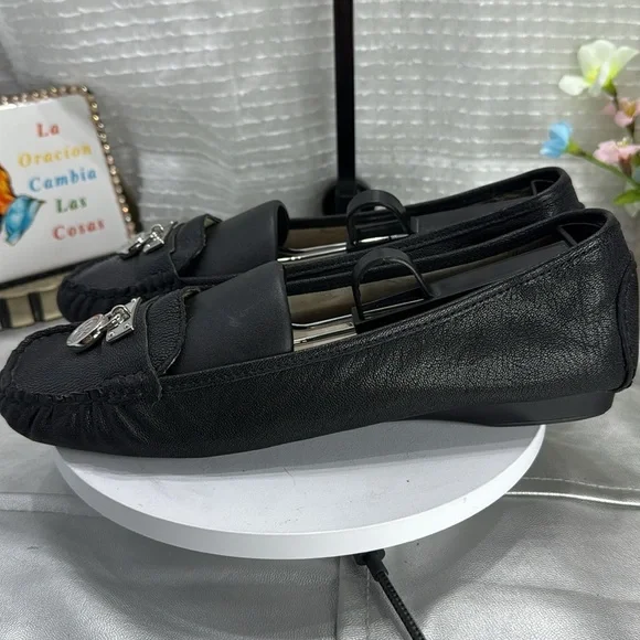(E3)Michael Kors Black Moccasins for Women,Sz 8M - Picture 3 of 13